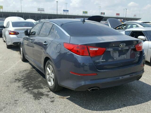 5XXGM4A7XFG418000 - 2015 KIA OPTIMA LX BLUE photo 3