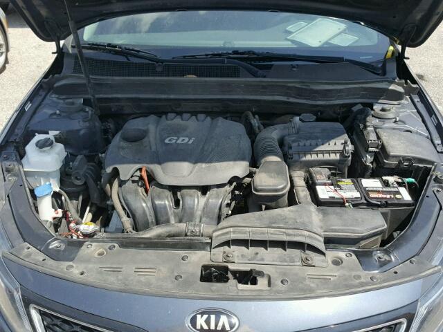 5XXGM4A7XFG418000 - 2015 KIA OPTIMA LX BLUE photo 7