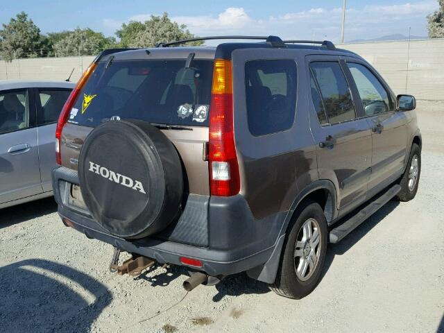 JHLRD77864C001998 - 2004 HONDA CR-V EX BROWN photo 4