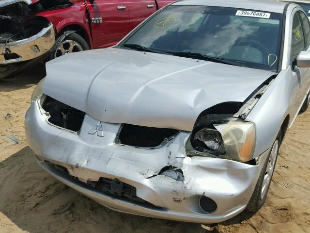 4A3AB36F16E062317 - 2006 MITSUBISHI GALANT ES SILVER photo 9