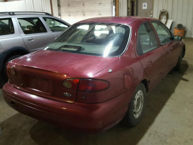 1FALP66L2SK186165 - 1995 FORD CONTOUR LX RED photo 4