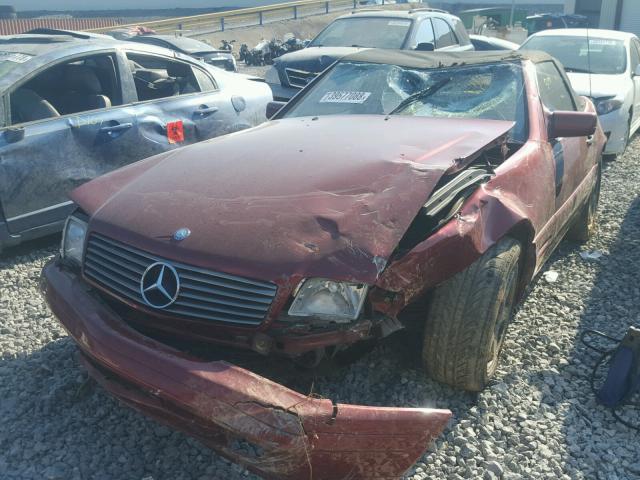 WDBFA67F1VF154045 - 1997 MERCEDES-BENZ SL 500 RED photo 2