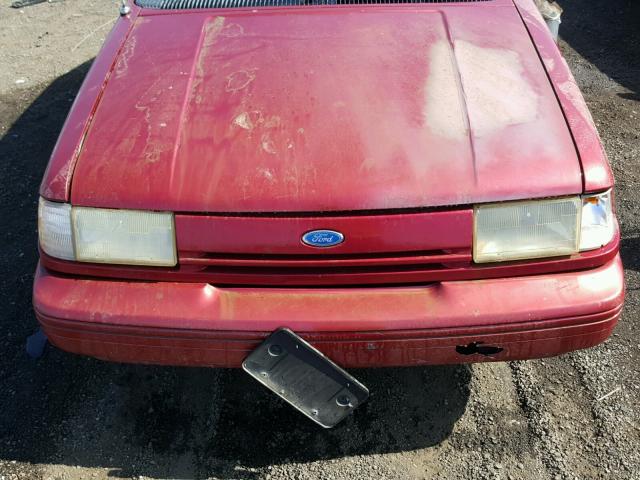 1FAPP36X7RK249189 - 1994 FORD TEMPO GL BURGUNDY photo 7