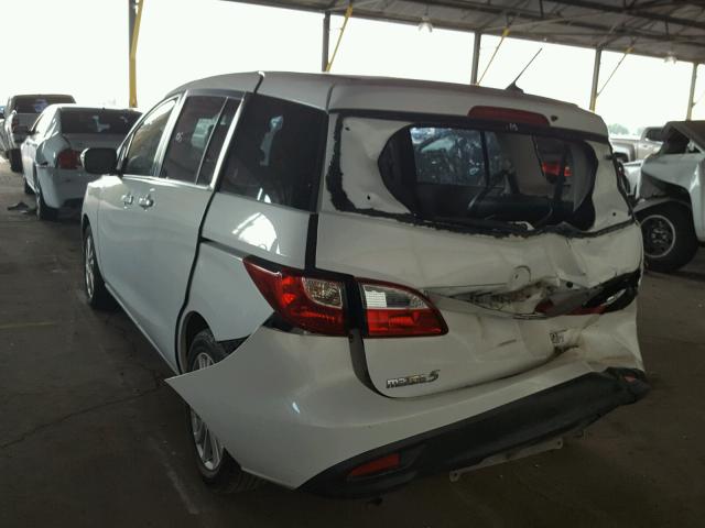 JM1CW2BL0E0168890 - 2014 MAZDA 5 SPORT WHITE photo 3