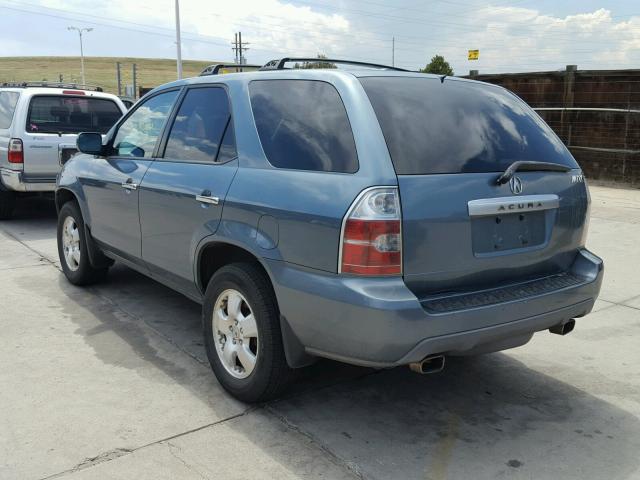 2HNYD18205H554154 - 2005 ACURA MDX TEAL photo 3