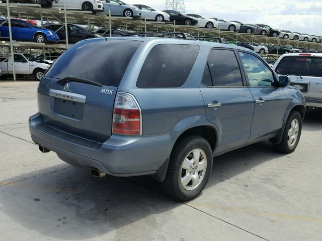 2HNYD18205H554154 - 2005 ACURA MDX TEAL photo 4