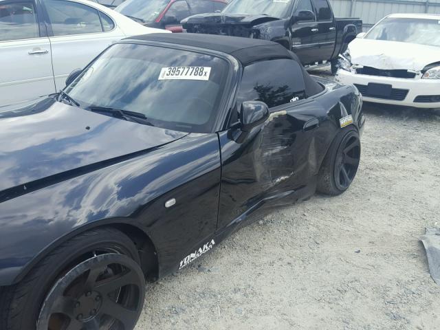 JHMAP21474T003512 - 2004 HONDA S2000 BLACK photo 10