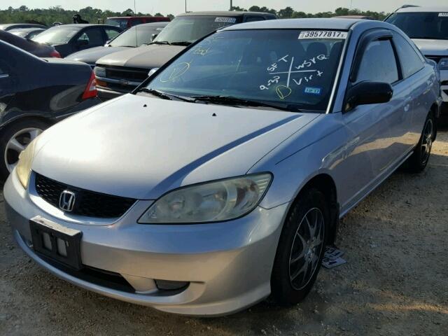 1HGEM22575L075543 - 2005 HONDA CIVIC SILVER photo 2