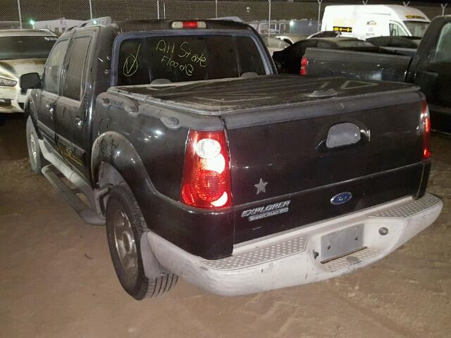 1FMZU67E73UC82081 - 2003 FORD EXPLORER S BLACK photo 3