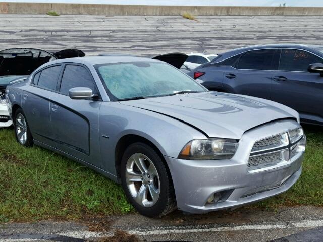 2C3CDXCT3DH692910 - 2013 DODGE CHARGER GRAY photo 1