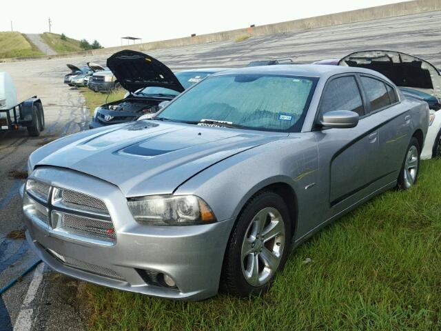 2C3CDXCT3DH692910 - 2013 DODGE CHARGER GRAY photo 2