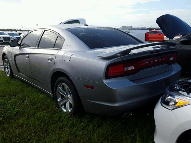 2C3CDXCT3DH692910 - 2013 DODGE CHARGER GRAY photo 3