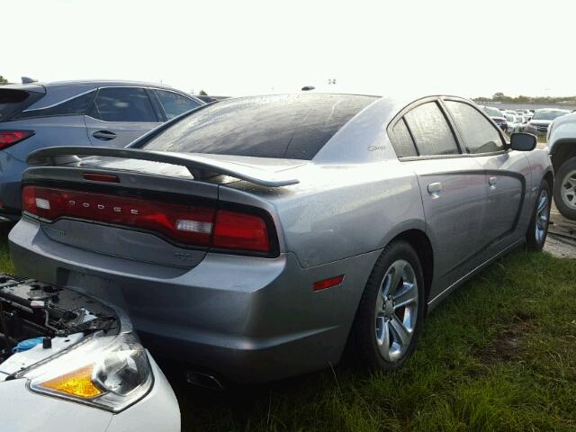 2C3CDXCT3DH692910 - 2013 DODGE CHARGER GRAY photo 4