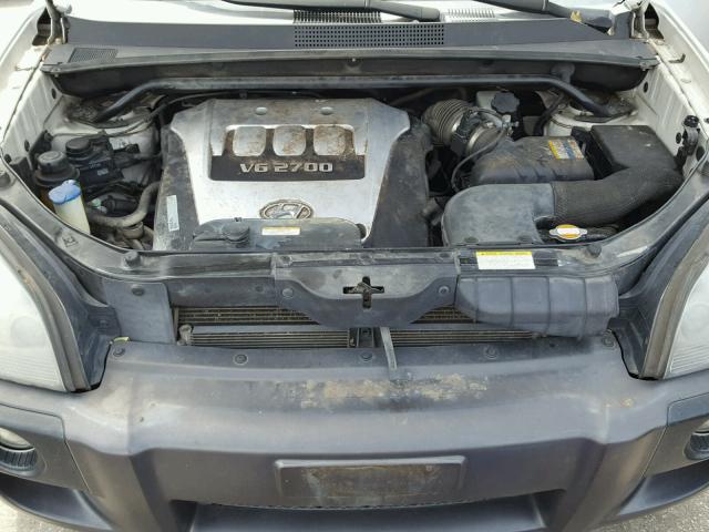 KM8JN12DX7U474743 - 2007 HYUNDAI TUCSON SE WHITE photo 7