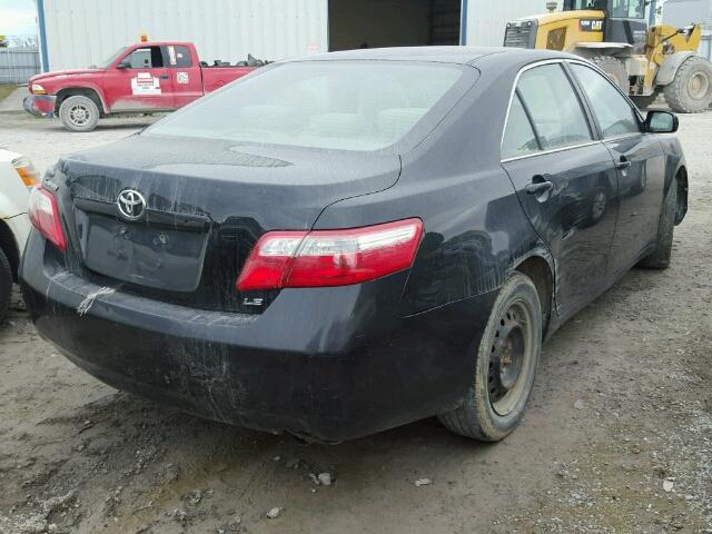 4T1BE46K27U172541 - 2007 TOYOTA CAMRY CE/L BLACK photo 4