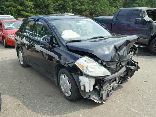 3N1BC11E48L419793 - 2008 NISSAN VERSA S BLACK photo 1