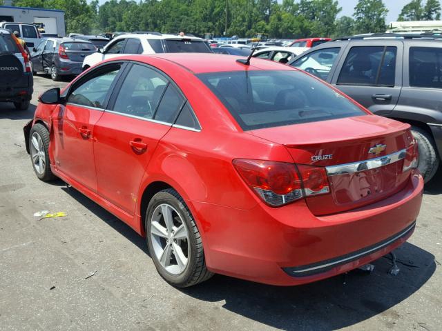 1G1PE5SB5E7268853 - 2014 CHEVROLET CRUZE LT RED photo 3