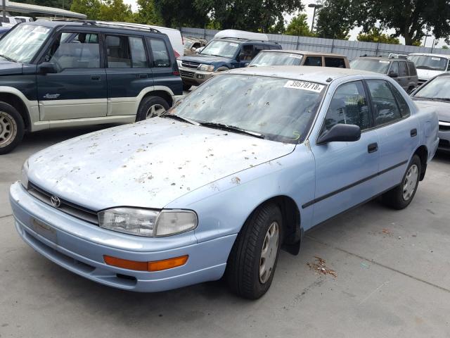 4T1SK11E6NU138351 - 1992 TOYOTA CAMRY DLX BLUE photo 2