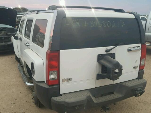 5GTEN13L888107869 - 2008 HUMMER H3 ALPHA WHITE photo 3