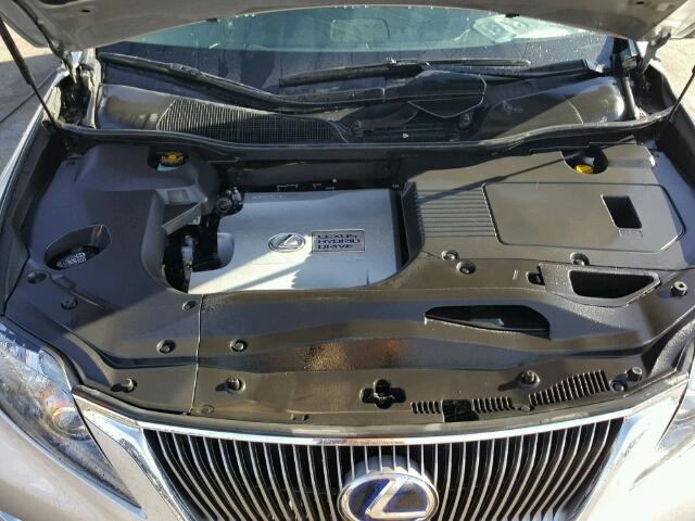 JTJBC1BAXA2029441 - 2010 LEXUS RX 450 SILVER photo 7