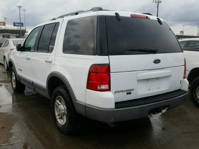 1FMZU63W12UA63940 - 2002 FORD EXPLORER WHITE photo 3