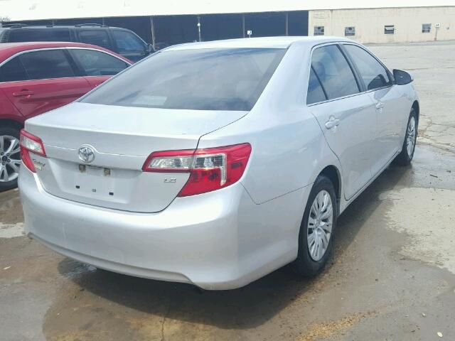 4T4BF1FK9ER343638 - 2014 TOYOTA CAMRY L SILVER photo 4