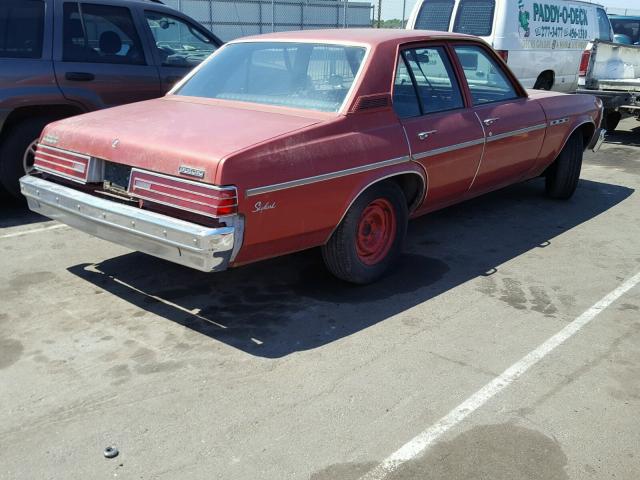 4B69C7T120837 - 1977 BUICK SKYLARK RED photo 4