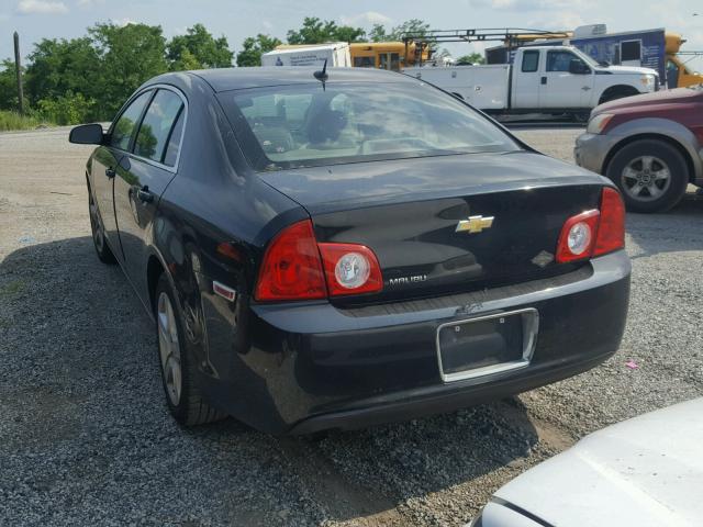 1G1ZB5EB6AF263609 - 2010 CHEVROLET MALIBU LS BLACK photo 3