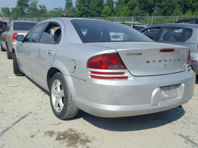 1B3EL46XX6N104663 - 2006 DODGE STRATUS SX SILVER photo 3