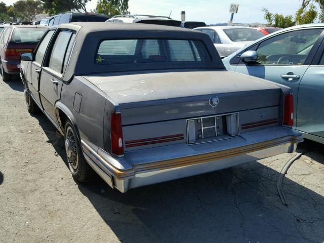 1G6CB5188H4250893 - 1987 CADILLAC FLEETWOOD GRAY photo 3