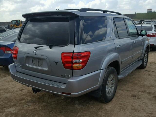 5TDZT34A93S178199 - 2003 TOYOTA SEQUOIA SR SILVER photo 4