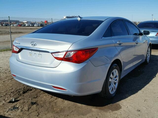 5NPEB4AC0BH084827 - 2011 HYUNDAI SONATA GLS SILVER photo 4