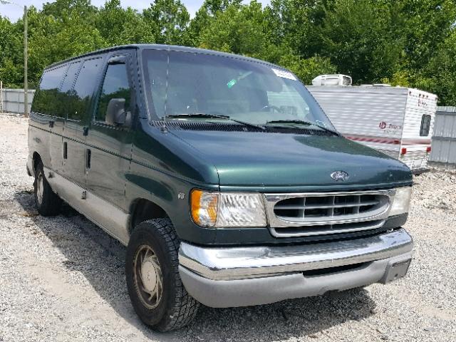 1FMRE11LXYHA18697 - 2000 FORD E-150 VAN GREEN photo 1