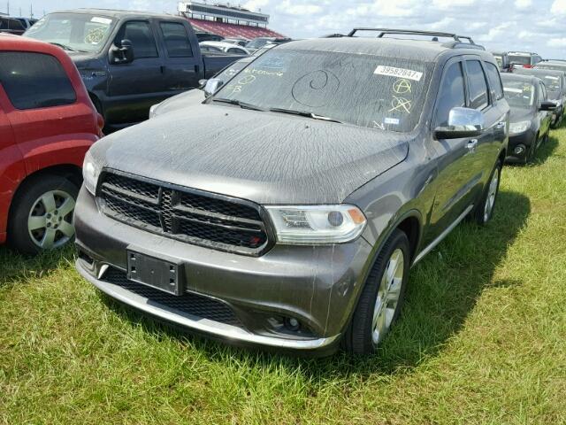 1C4RDHAG4EC537725 - 2014 DODGE DURANGO SX GRAY photo 2