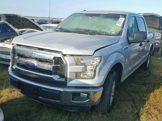 1FTEW1CF4GKD25694 - 2016 FORD F150 SUPER SILVER photo 2