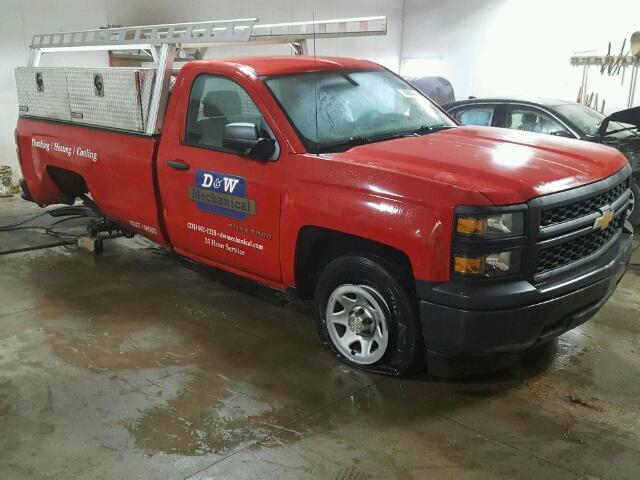 1GCNCPEH9EZ355837 - 2014 CHEVROLET SILVERADO RED photo 1