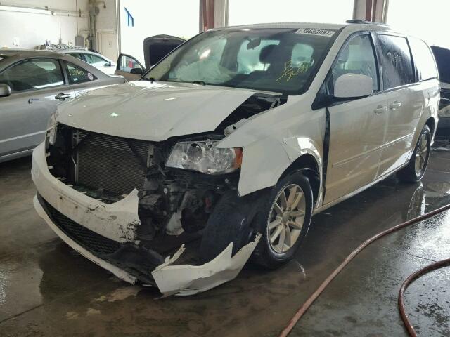 2C4RDGCG4ER322604 - 2014 DODGE GRAND CARA WHITE photo 2