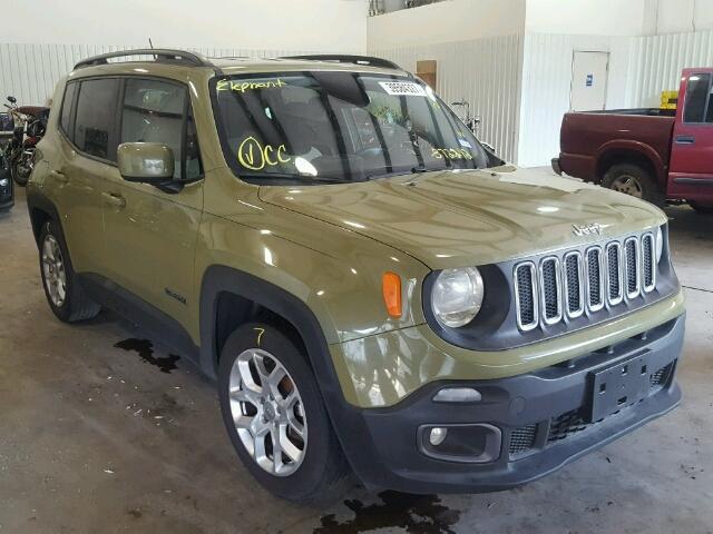 ZACCJABT0FPB72242 - 2015 JEEP RENEGADE L GREEN photo 1