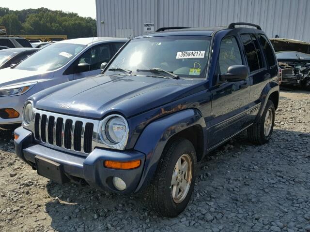 1J4GL58K94W294360 - 2004 JEEP LIBERTY LI BLUE photo 2