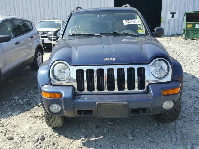 1J4GL58K94W294360 - 2004 JEEP LIBERTY LI BLUE photo 9