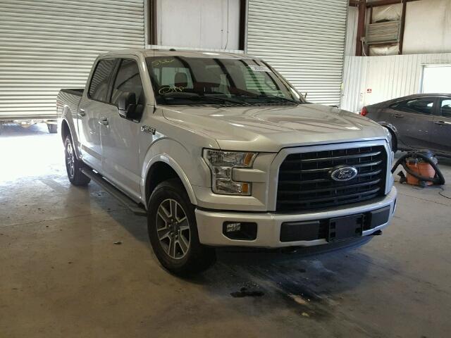 1FTEW1EF3FKD93464 - 2015 FORD F150 SUPER SILVER photo 1