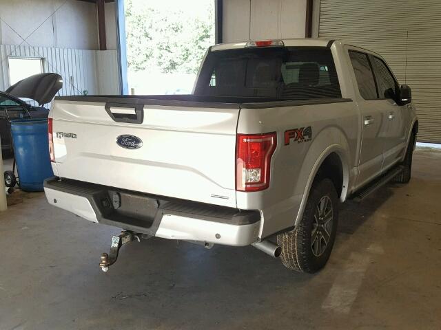 1FTEW1EF3FKD93464 - 2015 FORD F150 SUPER SILVER photo 4