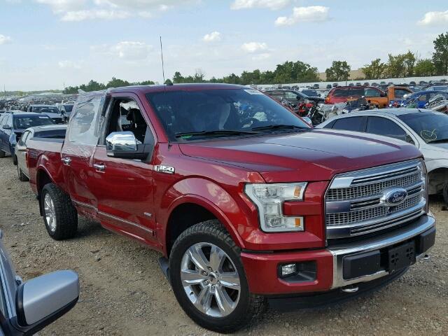 1FTEW1EG4FFC53134 - 2015 FORD F150 SUPER BURGUNDY photo 1