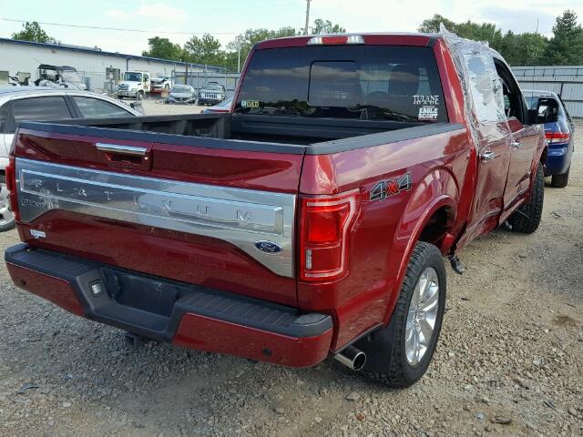 1FTEW1EG4FFC53134 - 2015 FORD F150 SUPER BURGUNDY photo 9