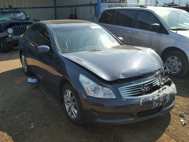 JNKBV61F78M262973 - 2008 INFINITI G35 GRAY photo 1