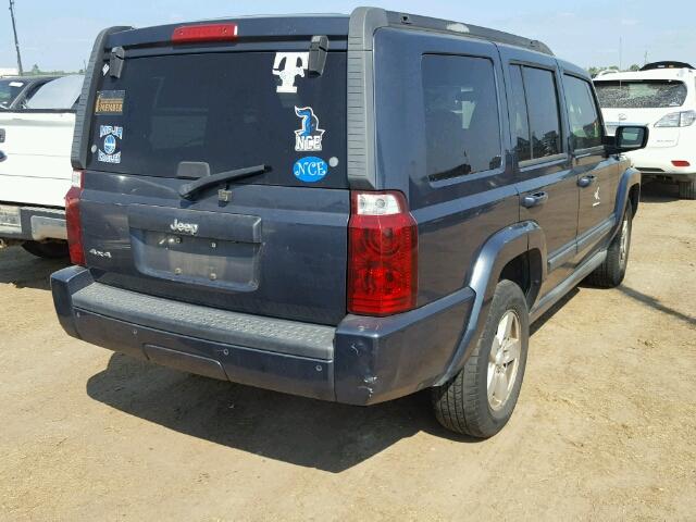 1J8HG48KX7C598403 - 2007 JEEP COMMANDER BLUE photo 4