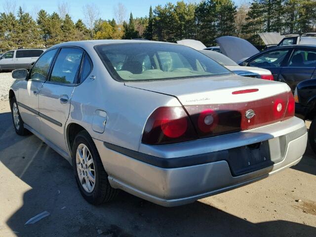 2G1WF52E739114966 - 2003 CHEVROLET IMPALA SILVER photo 3