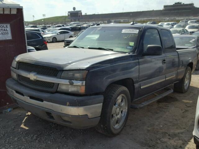 2GCEC19T841362653 - 2004 CHEVROLET SILVERADO BLUE photo 2