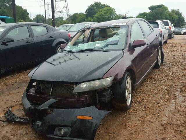 1YVHP80C285M33612 - 2008 MAZDA 6 BURGUNDY photo 2