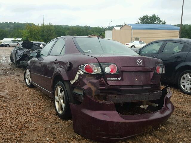 1YVHP80C285M33612 - 2008 MAZDA 6 BURGUNDY photo 3